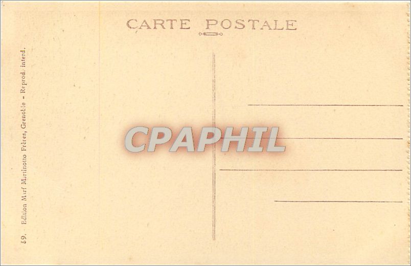CPA les  Grandes GOULETS-La route en à pic et les Tunnels — Rückseite