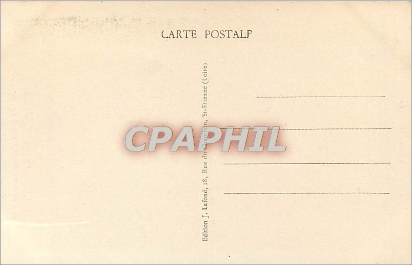 CPA 61- SAINT ETIENNE (Loire)-Le Palais de Justice — Back