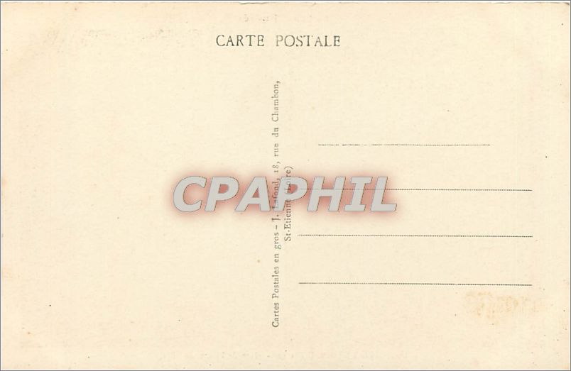 CPA 102.SAINT ETIENNE (LOIRE)-Place de l'Hotel de Ville — Back
