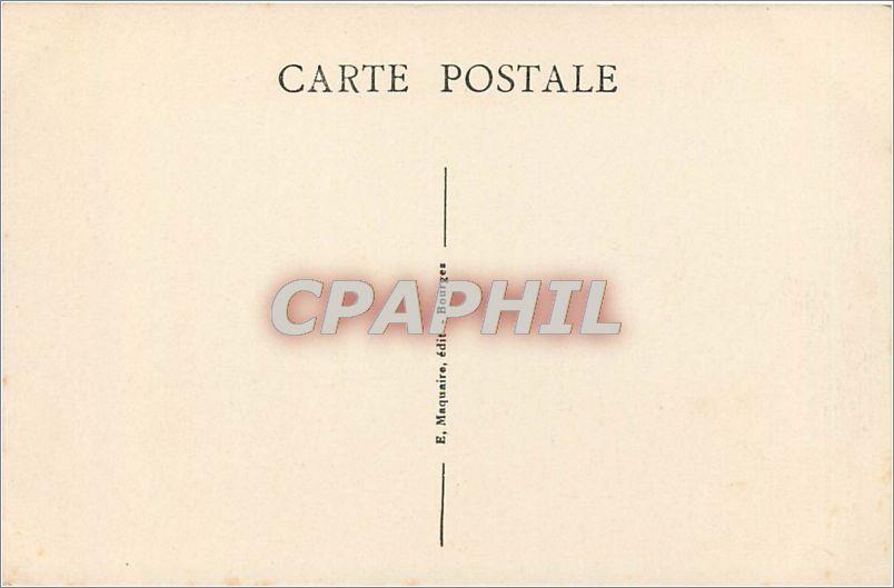CPA 485 BOURGES-Avenue Jean-jaures-Monument et Square — Back