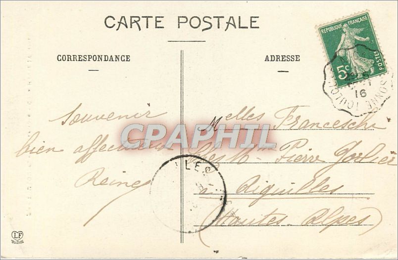 Toulouse - Le Capitole - Cour Henri IV (1804) — Fantotype Labouche, Toulouse, n°7 — Rückseite