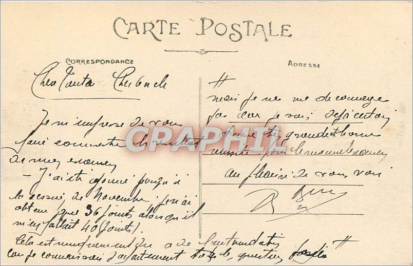 CPA LYON - Notre Dame de Fourvière et la Tour Métallique- E.R — Verso