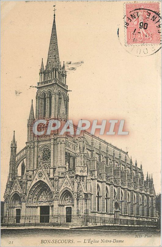 CPA bon-secour-L'Eglise Notre Dame