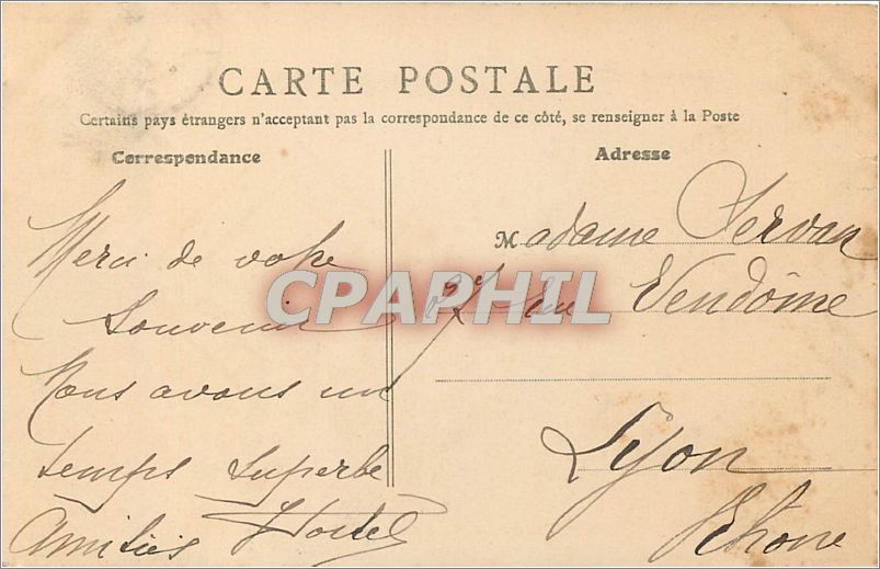 CPA Trouville (Calvados)-Chalutier à quai Bateau — Verso