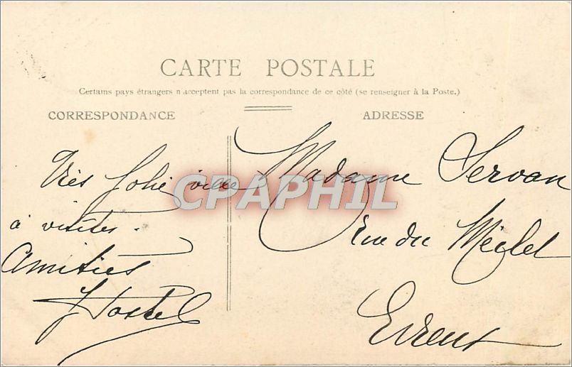 CPA N.G.H rouen portail de la Cathédrale — Rückseite