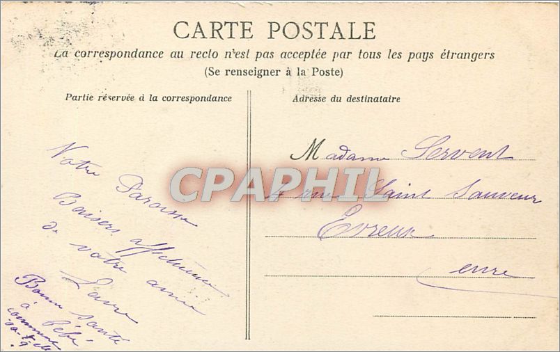 CPA Le HAVRE Chapelle de l'esternat Saint-Joseph — Rückseite