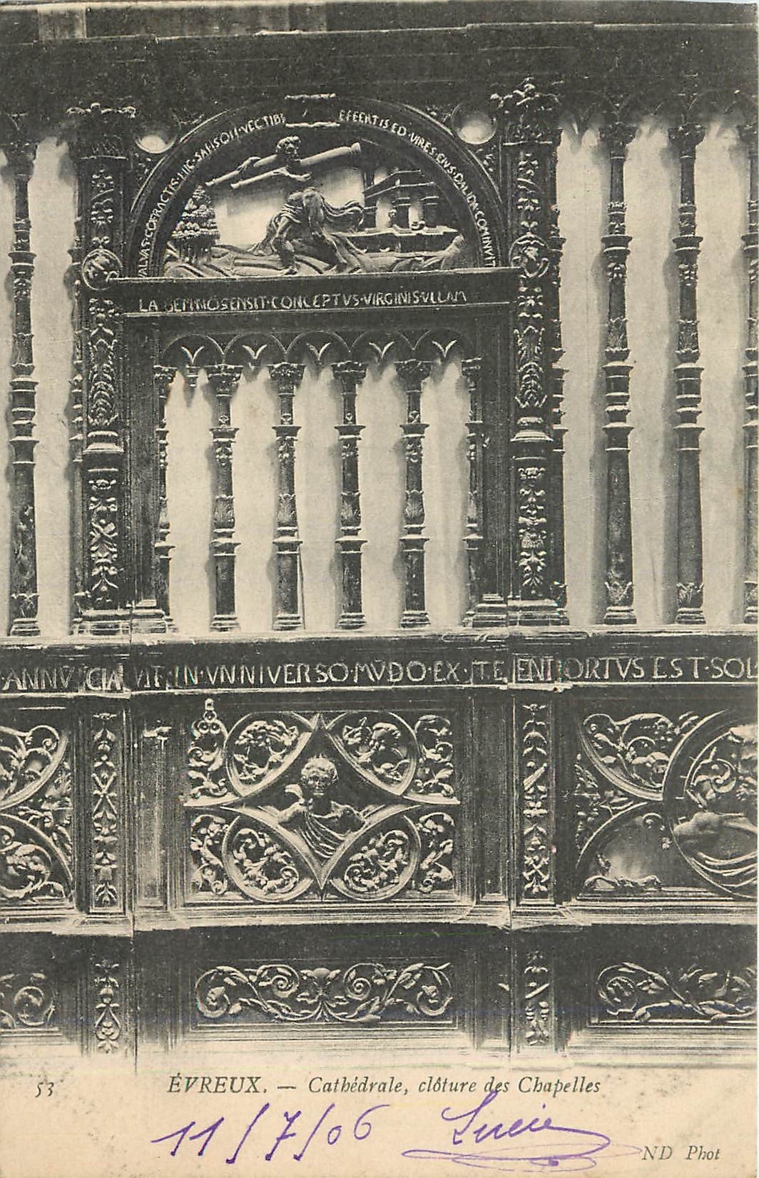 Évreux — Cathédrale, clôture des Chapelles — ND Phot, n°53