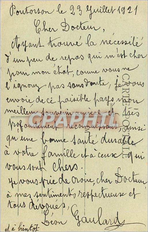 CPA LA NORMANDIE PITTORESQUE 1937 Mont-St-Michel.Un jour de tempete — Rückseite