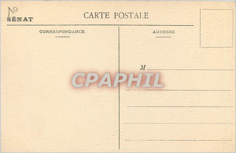 CPA luxembourg.Le Cabinet doré de Marie de Médicis — Rückseite
