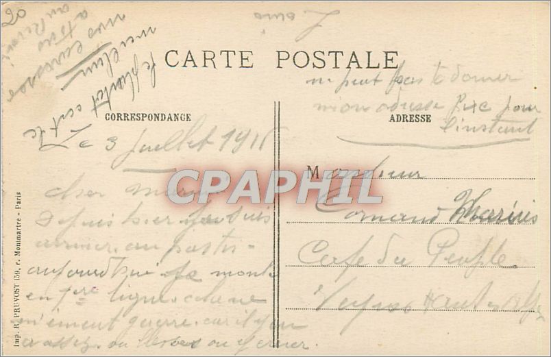 CPA Guerre 1914-15.Vise Paris 159 Reims Une rue apres le bombardement — Rückseite