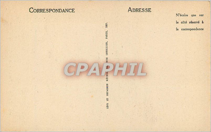CPA Paris-Notre Dame Chimere — Verso