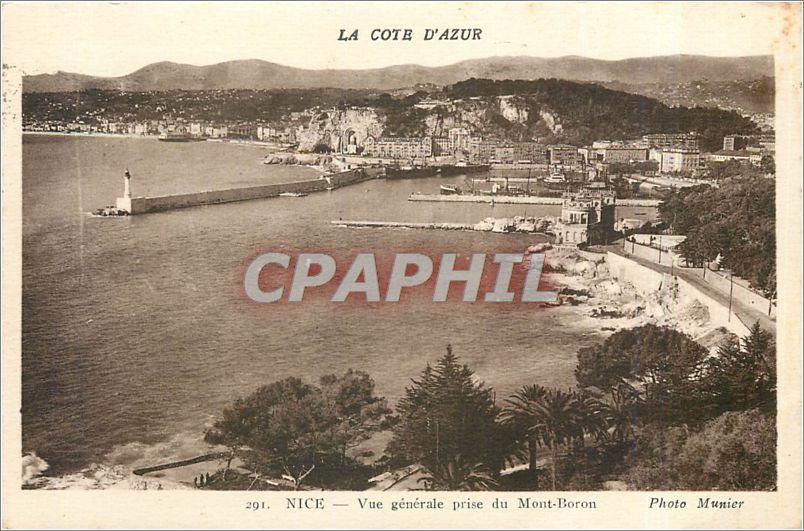 CPA NICE-Vue générale prise du Mont-Boron
