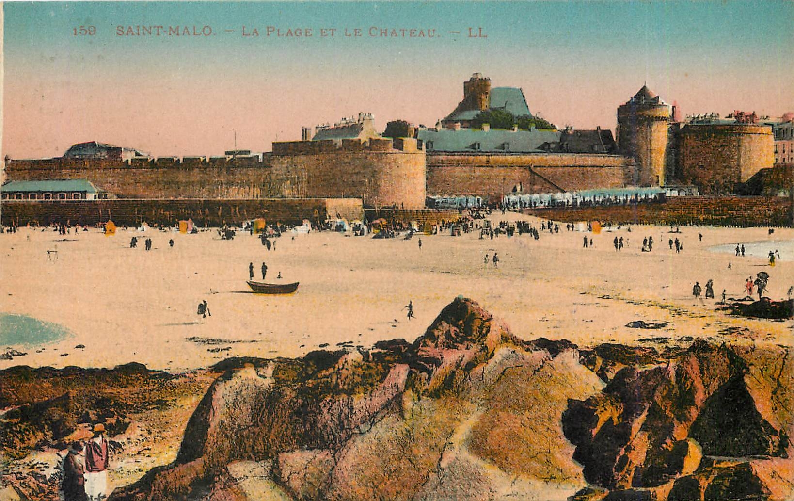 Saint-Malo — La Plage et Le Château — LL