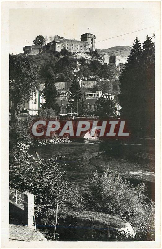 CPA LOURDES-Le Chateau-Fort et le gave