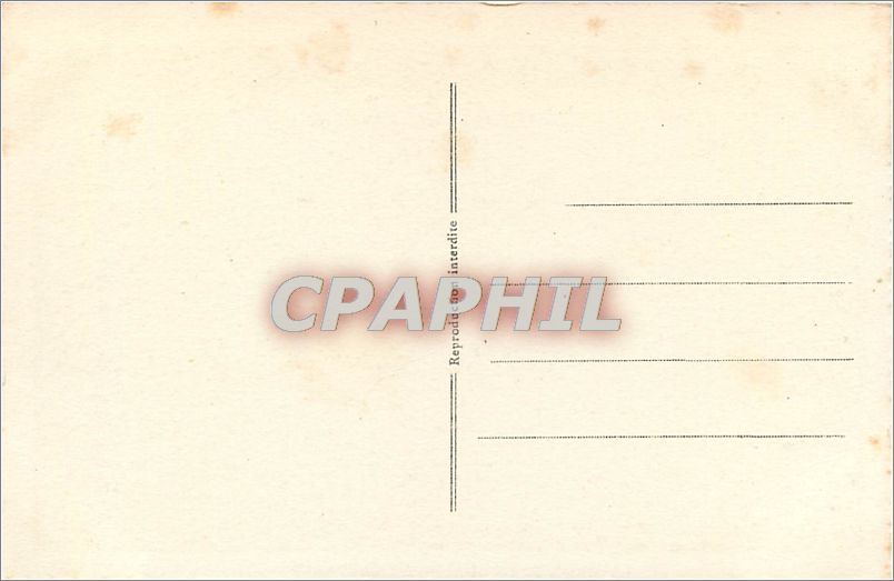 CPA LA MEIJE ET LE CHALET DU LAUTARET — Rückseite