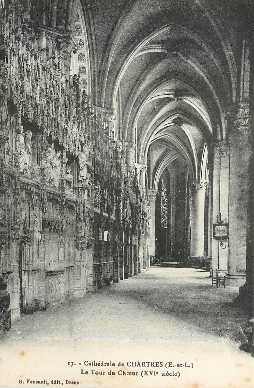 CPA Cathédrale de CHARTRES (Eet L).Le Tour du Choeur(XVI s)