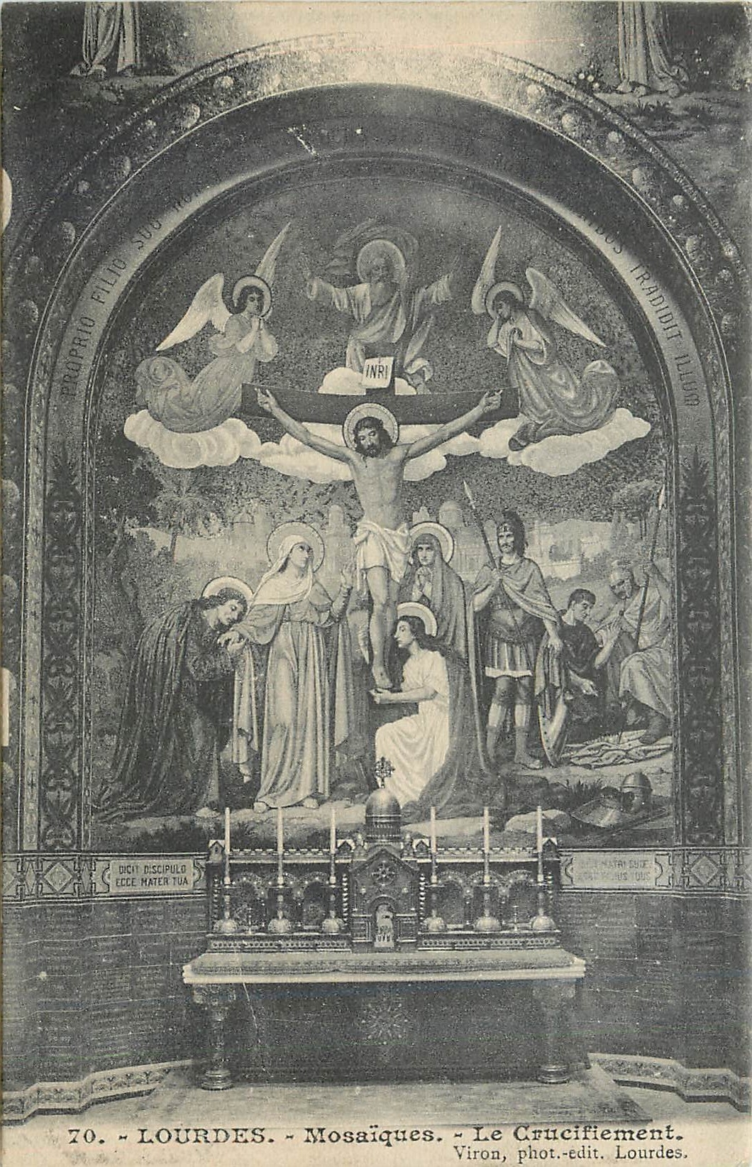 CPA LOURDES-Mosaique-Le Ceucufuement