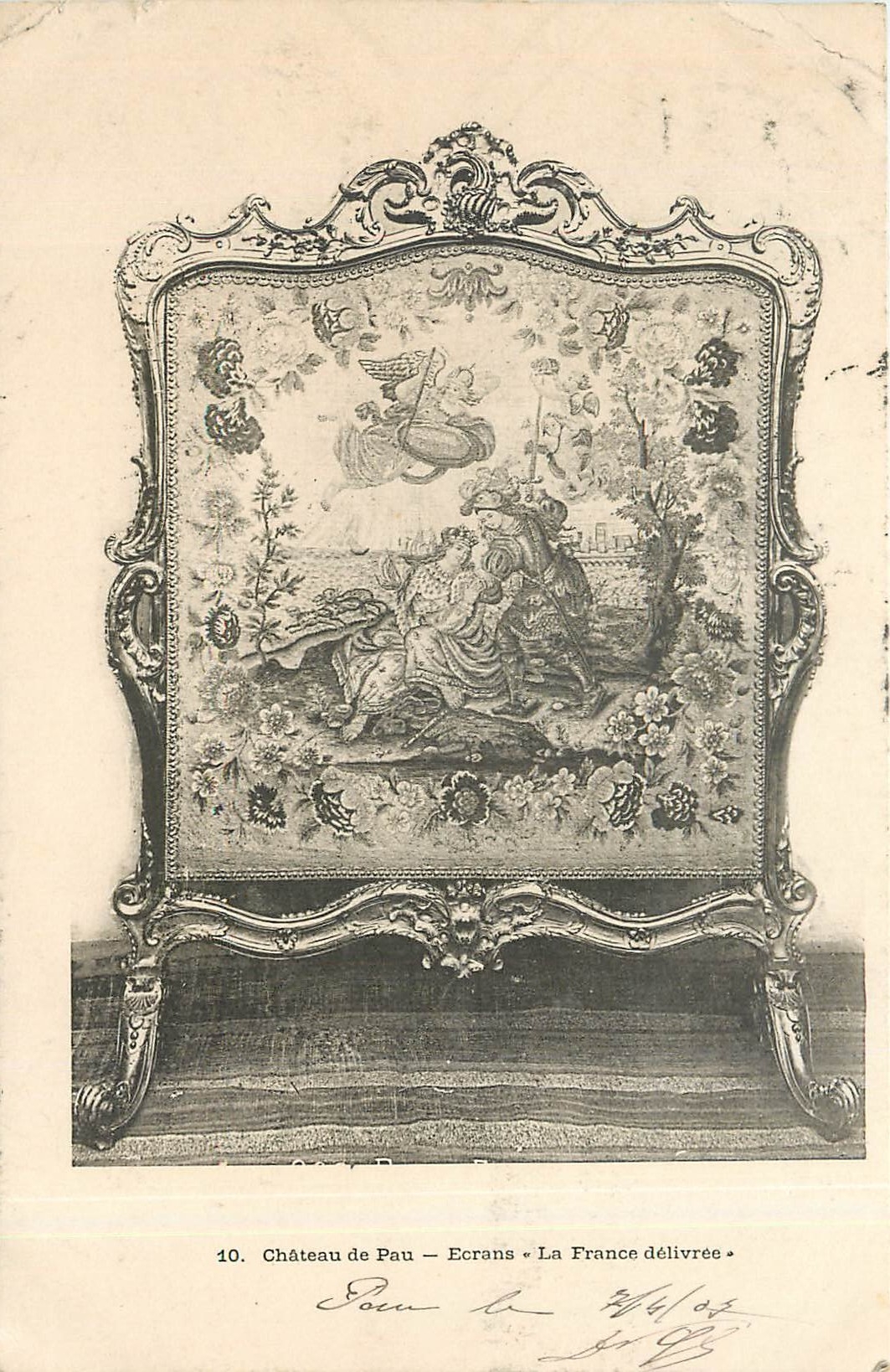 Schloss Pau — Bildschirme — La France délivrée — Verlag 'La France délivrée', n°10