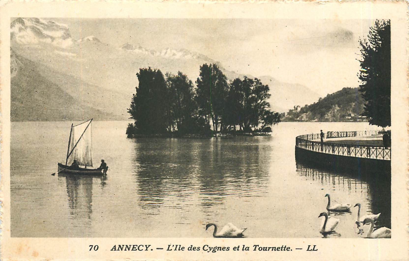 Annecy — L'Île des Cygnes et la Tournette — LL