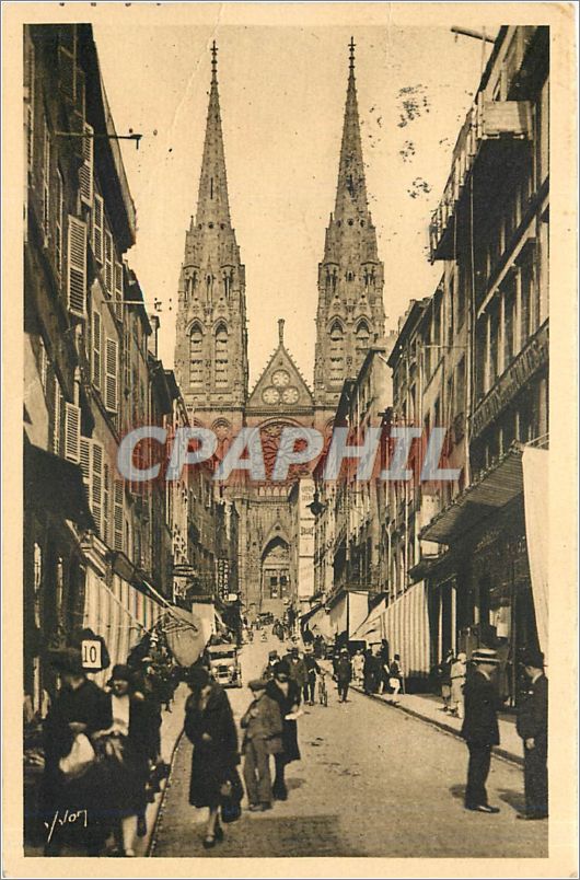 Cathédrale de Clermont-Ferrand — vue de la Rue des Gras — Éditions d'Art