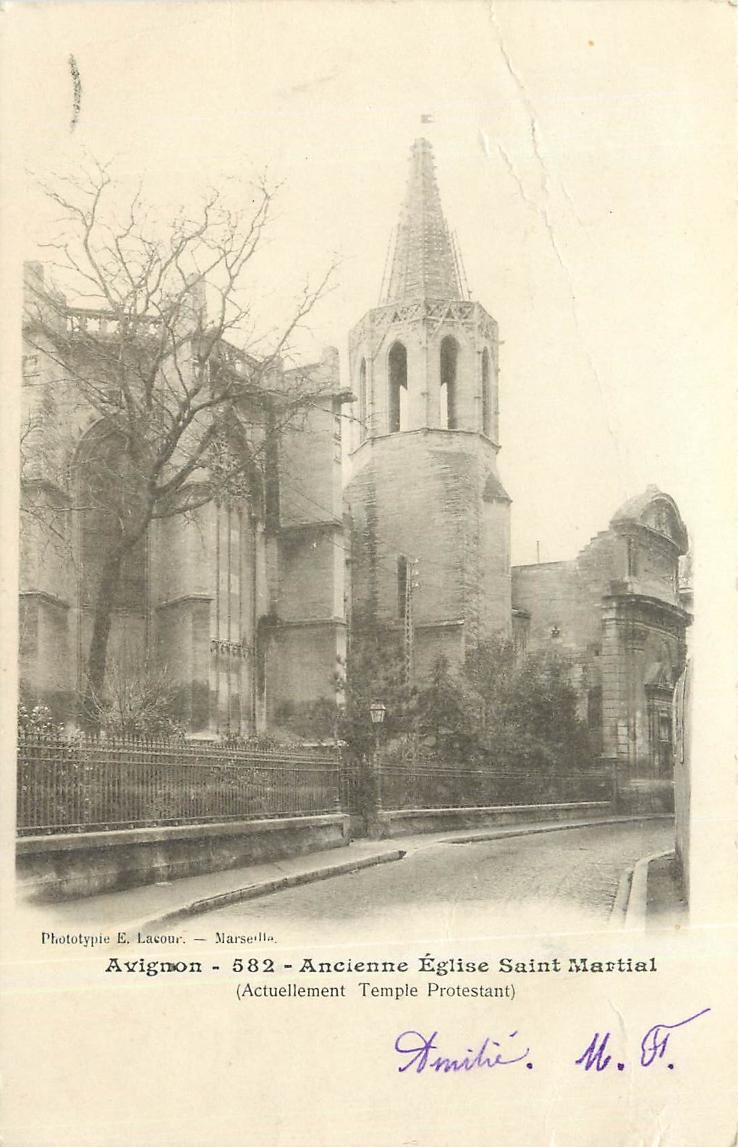 CPA AVIGNON 582-ancienne Eglise Saint martial