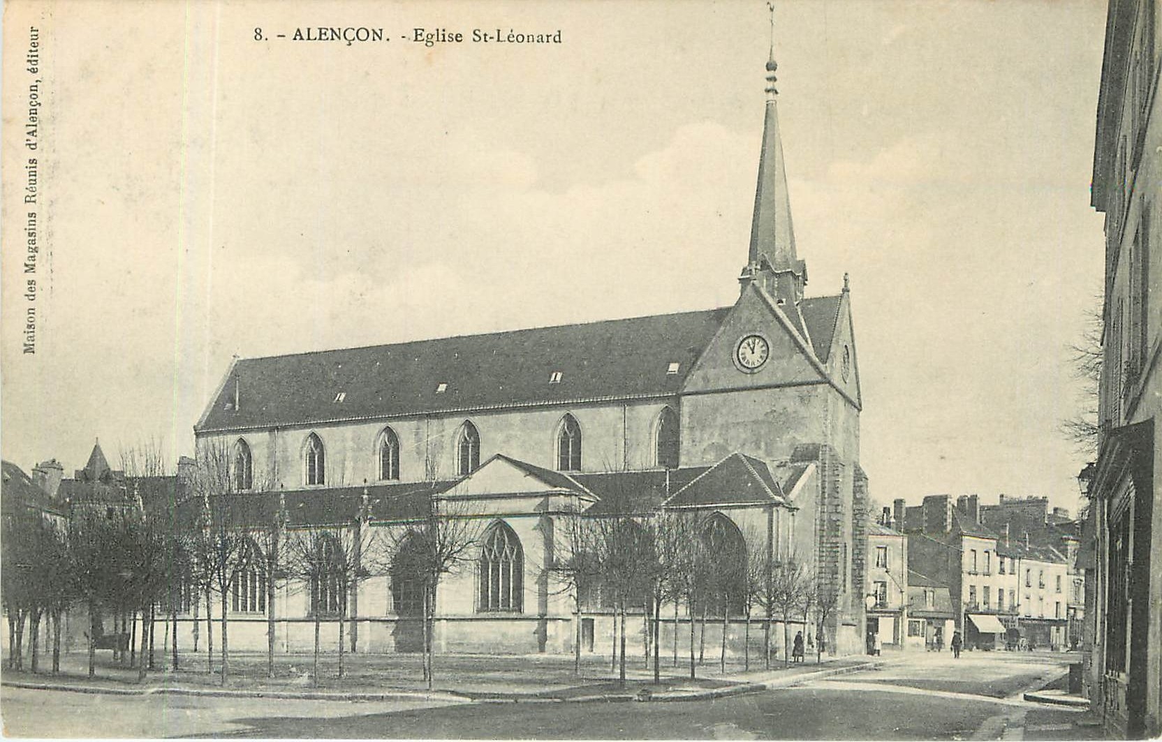 CPA alencon-Eglise St Léonard