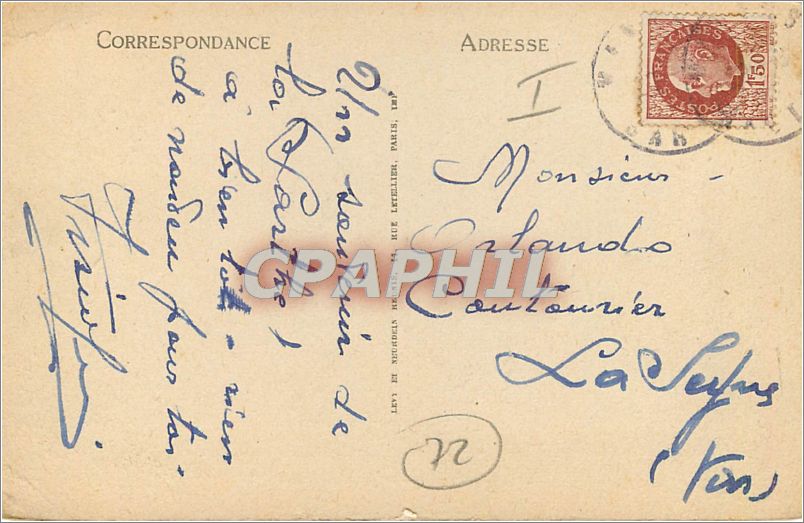 CPA MAMERS (Sarthe)- Vue sur la Dives Vaches — Rückseite