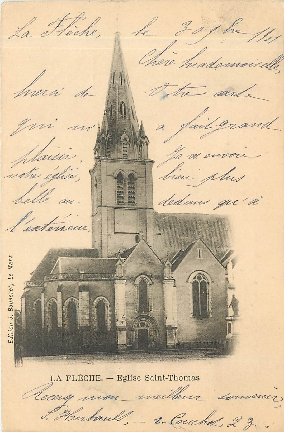 CPA LA FLECHE-Eglise Saint-Thomas