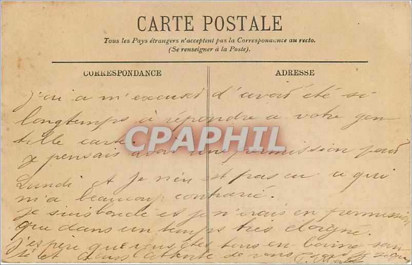 CPA FONTAINEBLEAU-La Foret-Aprement-Le champignon -LL — Rückseite