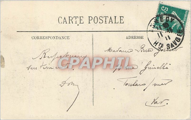 CPA GRENOBLE-les galeries Modernes et lEglise Saint-Louis-LL — Rückseite