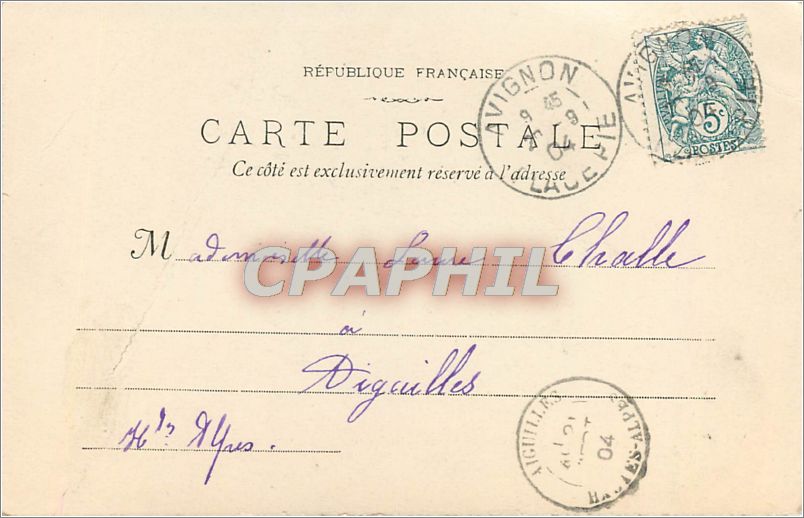 CPA AVIGNON- Le Theatre — Rückseite