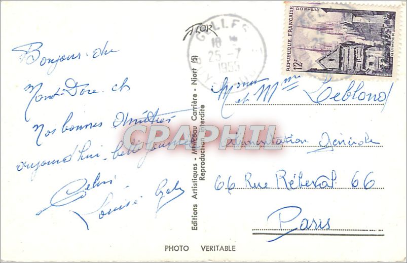 CPM LE MONT DORE — Verso