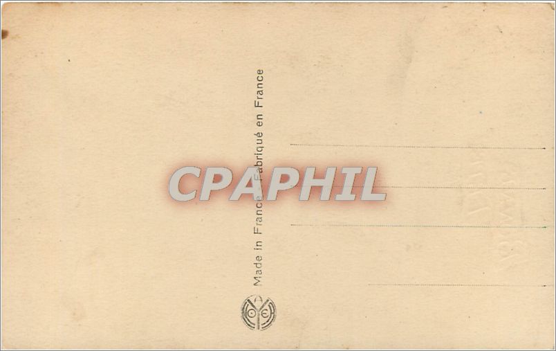 CPA VŒUX FEmme — Rückseite