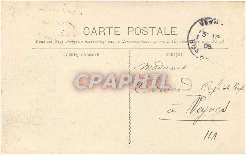 CPA MARSEILLE-Le Fors st jean et l'entrée du Port — Rückseite