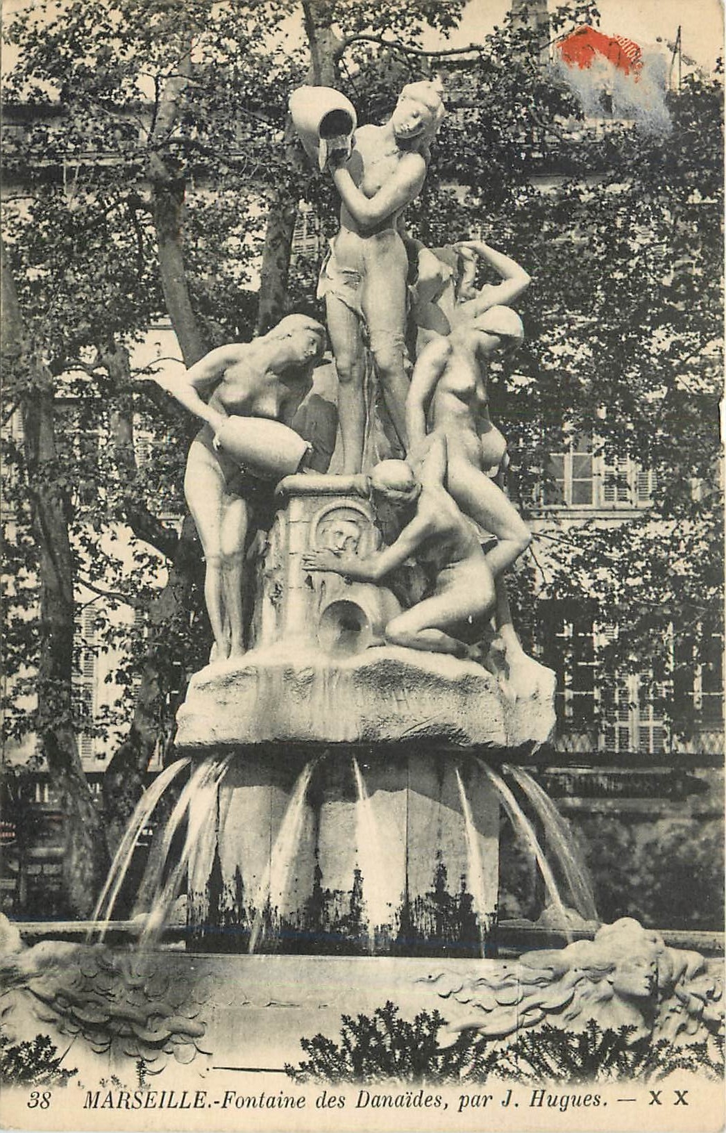 CPA MARSEILLE-Fontaine des Danaides par Hugues