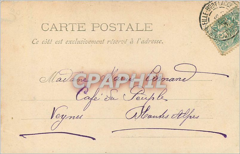 CPA MARSEILLE- La Cathedrale — Verso
