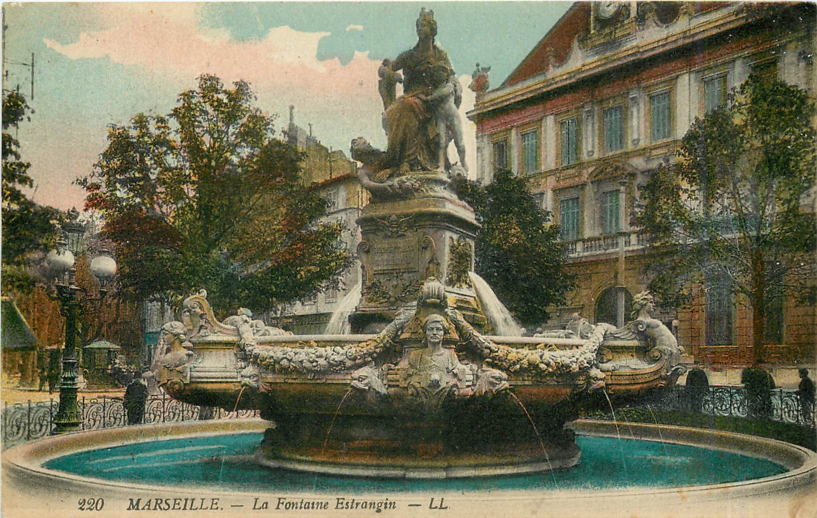 CPA MASEILLE-La Fontaine Estrangin-LL