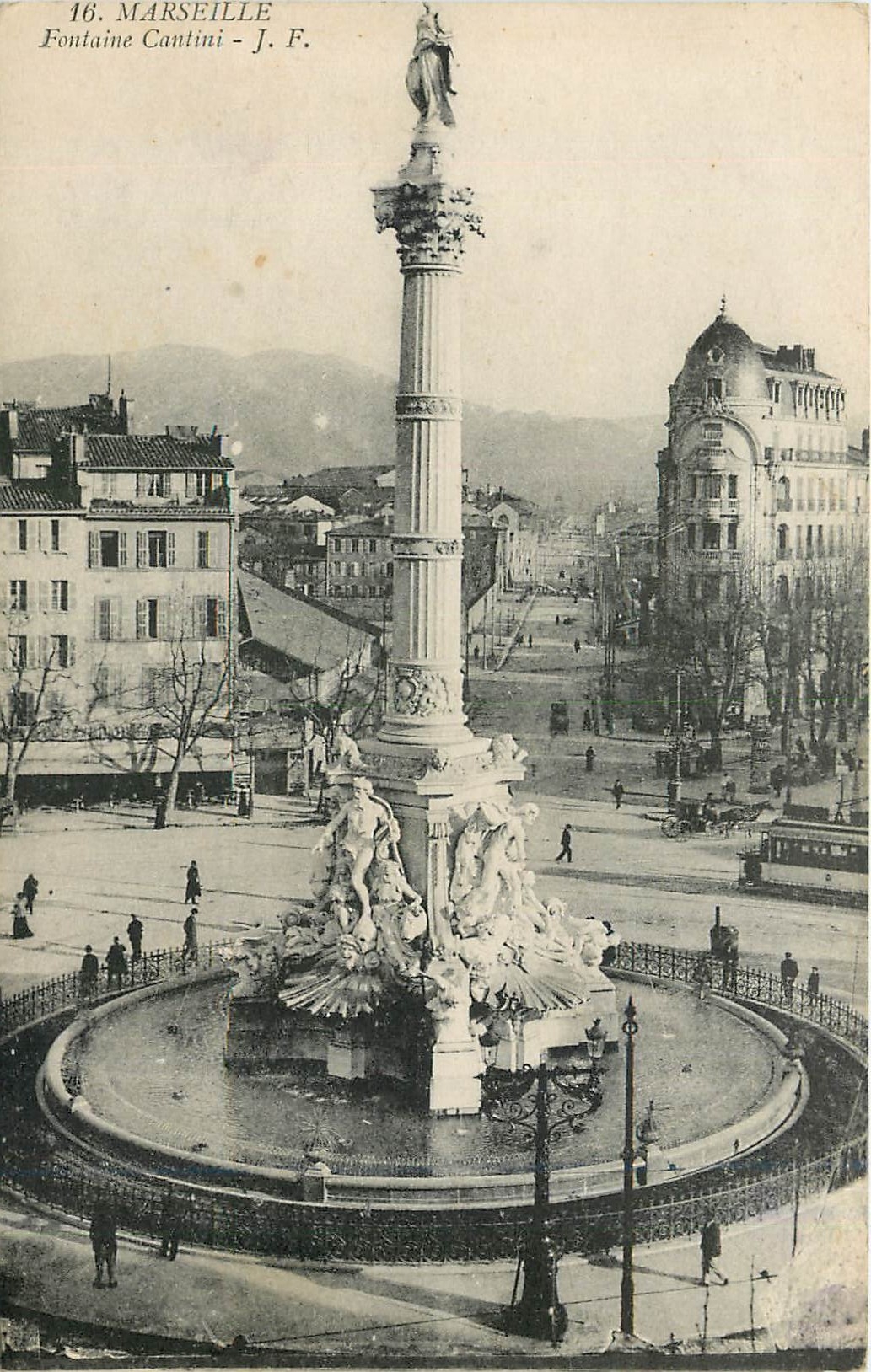 CPA MARSEILLE-Fontaine Cantini-J.F