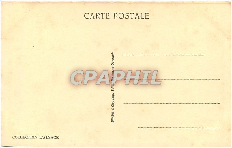 CPA RIBEAUVILLE ET LES TROIS CHATEAUX — Rückseite