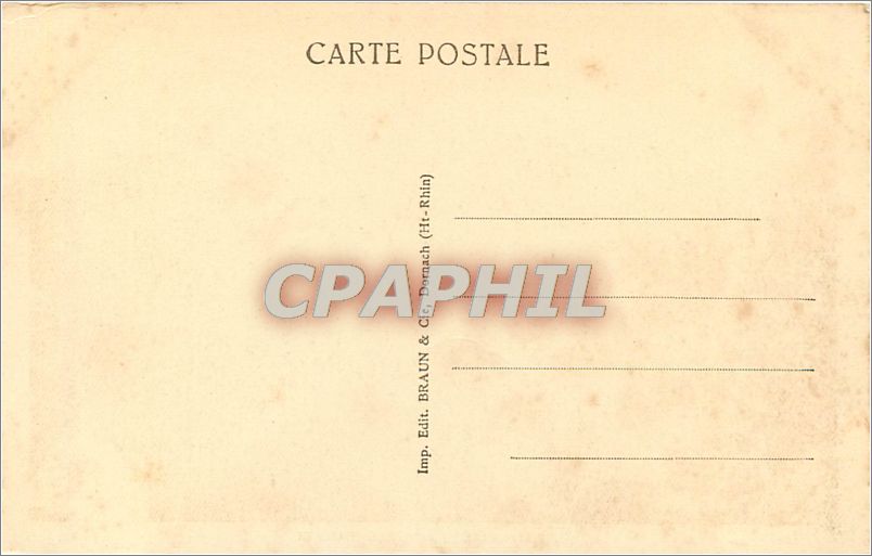 CPA RIBEAUVILLE ET LES TROIS CHATEAUX — Rückseite