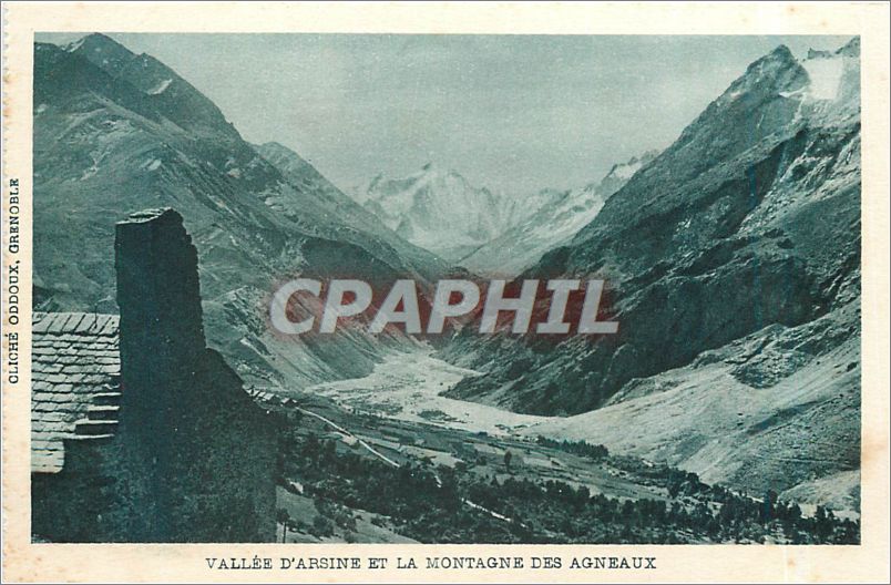 Vallée d'ArSine et la Montagne des Agneaux — cliché Oddoux, Grenoble