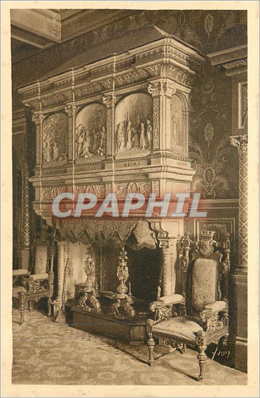 CPA LA DOUCE FRANCE-ORLEANS(Liret)-Hotel de ille . Cheminee monumenale d Grand Salo de Reception