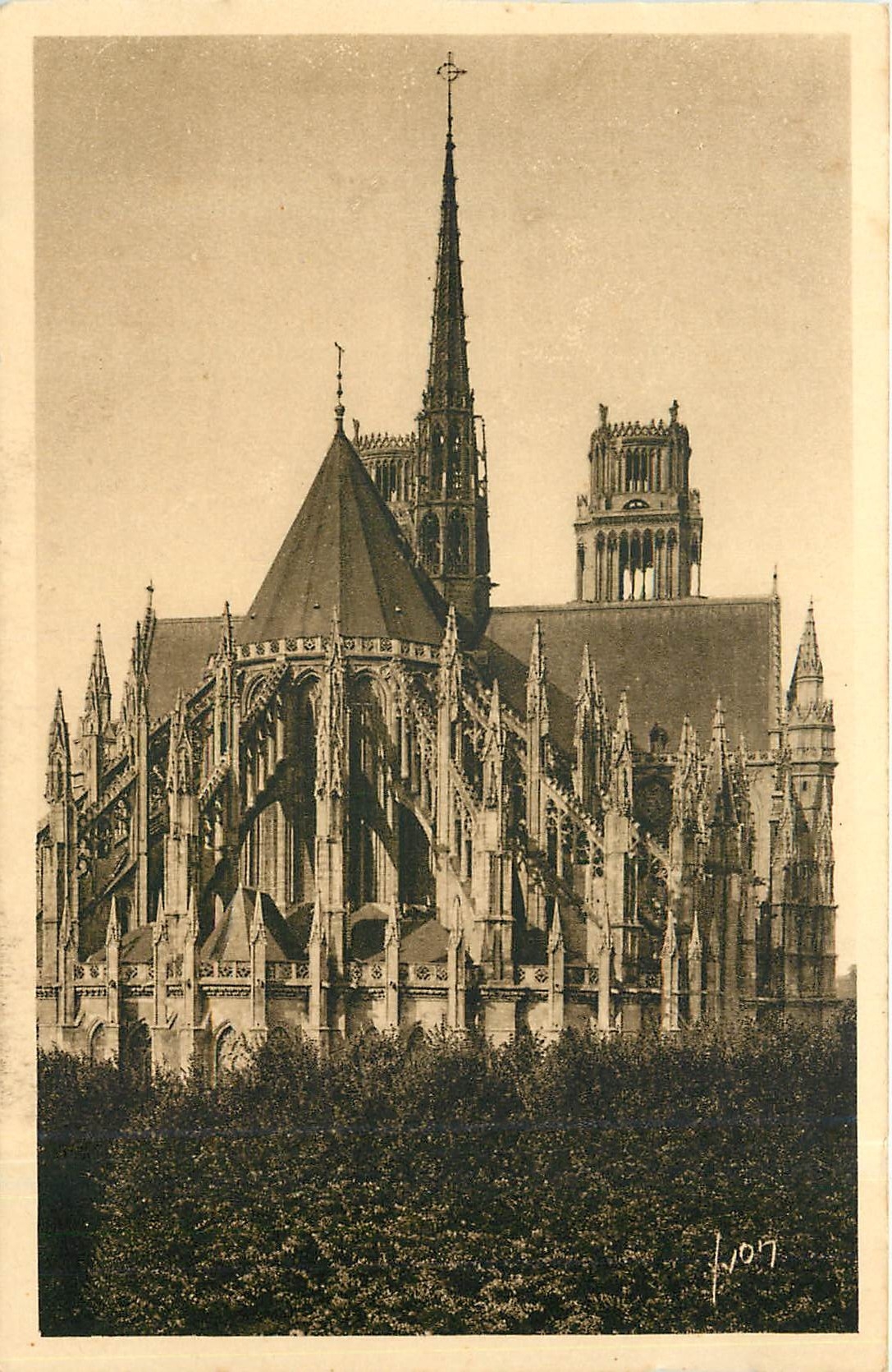 CPA LA DOUCE FRANCE-ORLEANS(Loiret)  Abside de la Cathedrale Ste-Croix