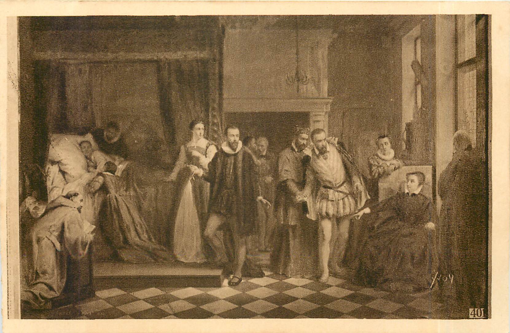 CPA LA DOUCE FRANCE-ORLEANS(Loiret)  Salon de l'Hotel de Ville.Tableau representant la Mort de Franc
