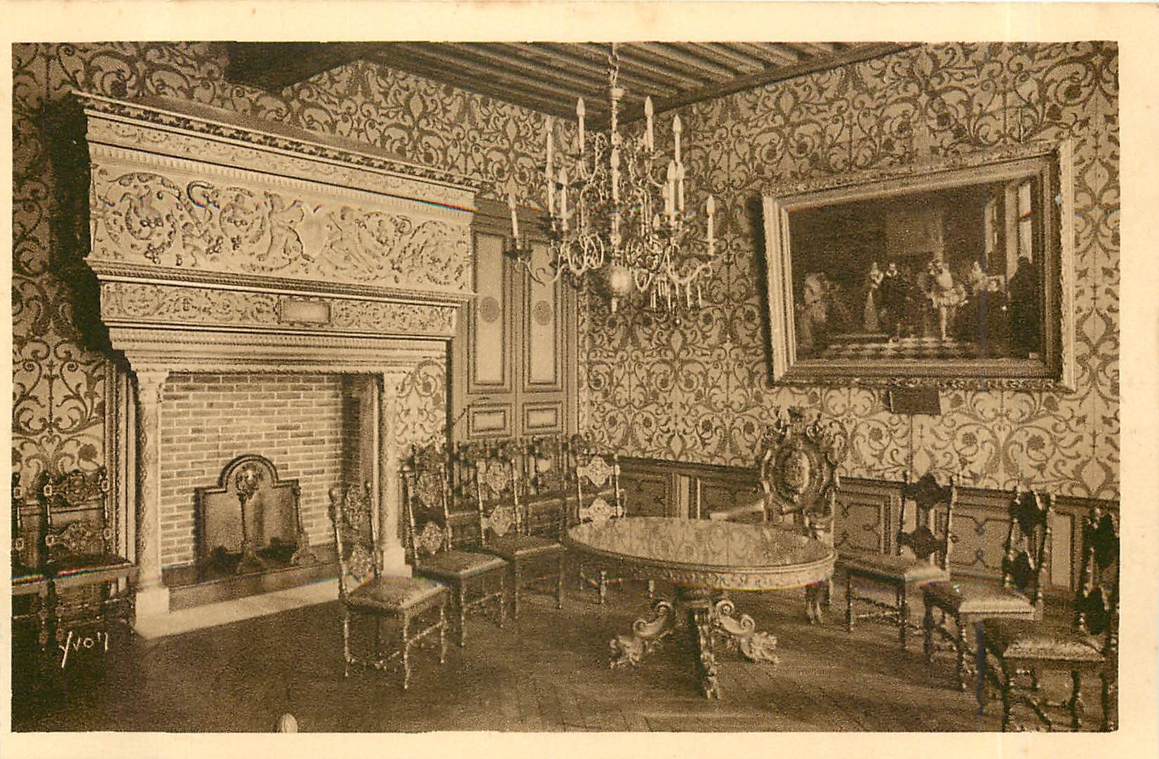 CPA LA DOUCE FRANCE-ORLEANS(Loiret) nterieur de l'Hotel de Ville.Salle des Mariages ou mourut Frncoi