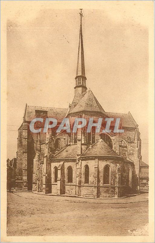 CPA LE PETIT ANDELY L'ABSIDE DE L'EGLISE SAINT-SAUVEUR(XIII eme SIECLE)