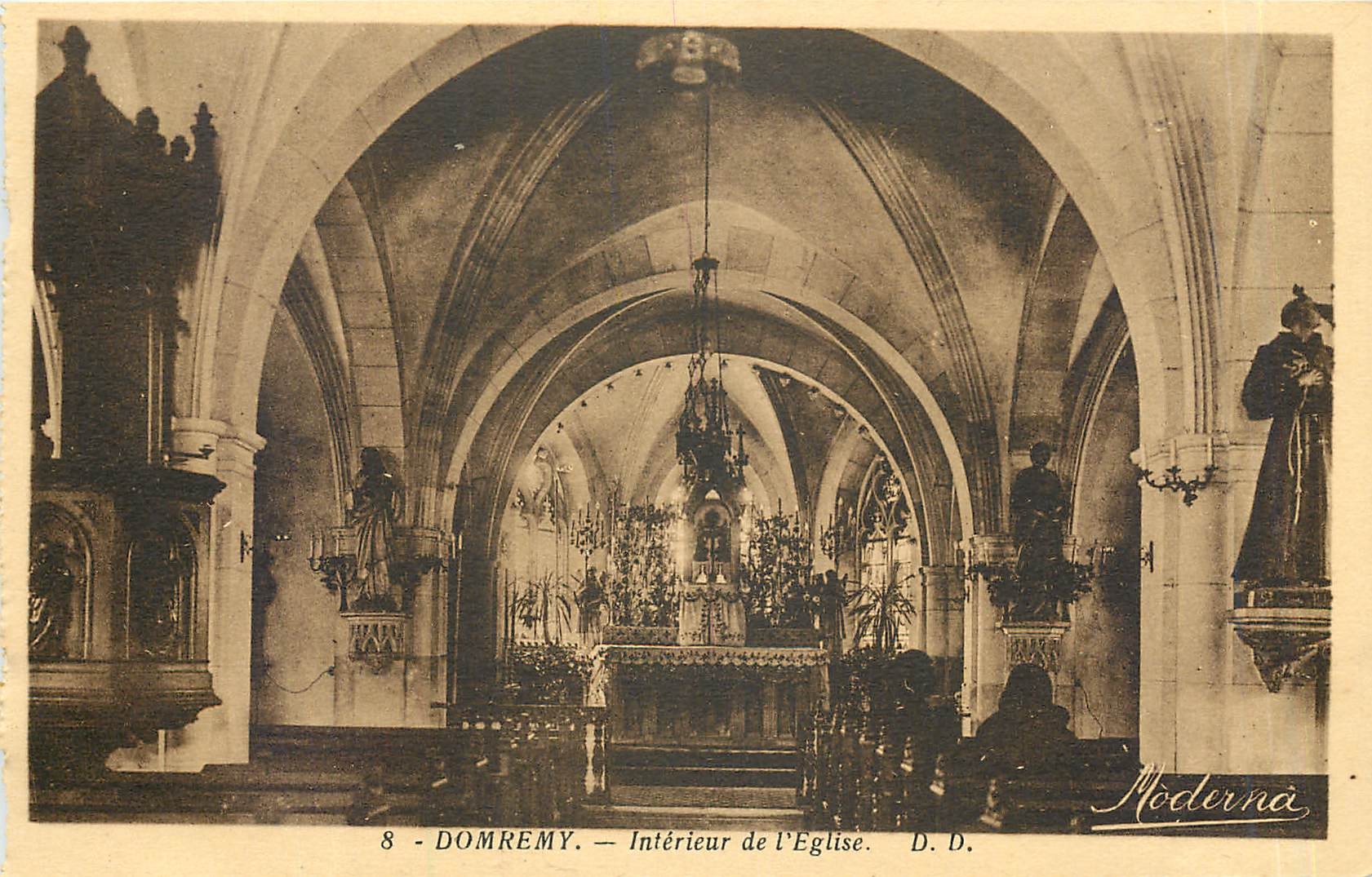 Domrémy — Intérieur de l'Église — Moderna, n°8
