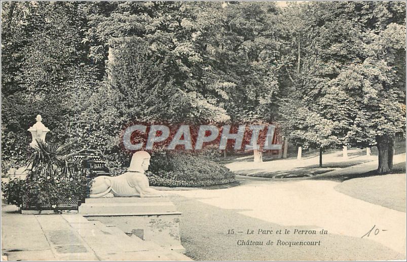 CPA Le parc et le Perron du Chateau de Rocquencourt