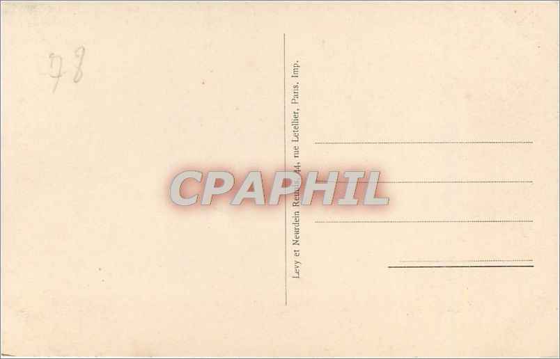 CPA PANORAMA DE VERSAILLES — Verso