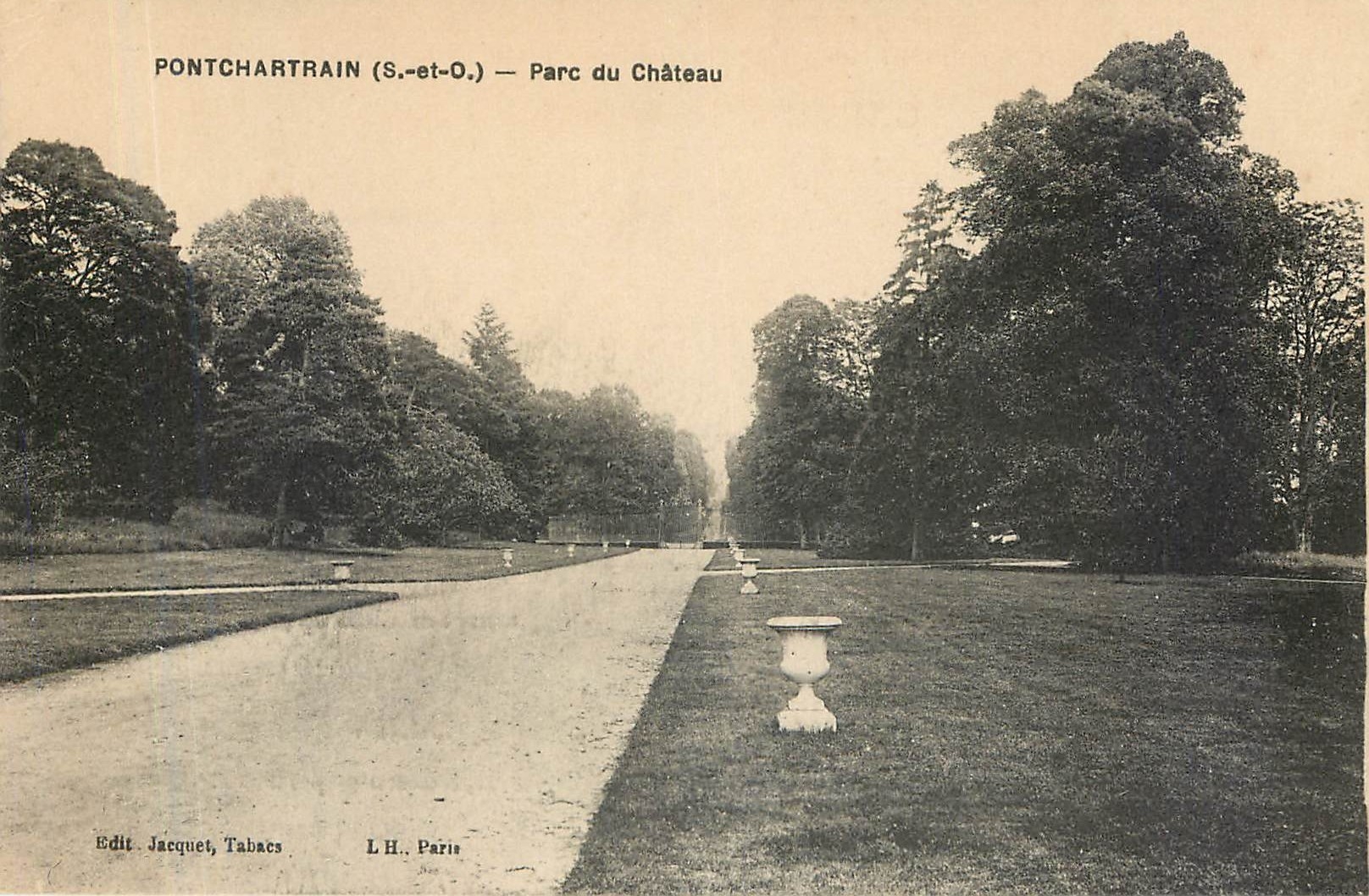 CPA PONTCHARTRAIN (S et o) Parc du Chateau